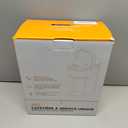 Tastyle Single Serve One Cup Coffee Maker, for K Cups and Grounds, Mini Coffee Maker with Portable Handle, 6 to 12 Oz Brew Size, for Travel, Camping, Office, RV and Dorm, 120V, White and Brown