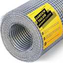 Hardware Cloth 1/4 inch 48 x 100 ft Wire Fencing: Galvanized Welded Garden Fence Roll Square Mesh 23 Gauge Chicken Rabbit Snake Cage Heavy Duty Welding Fencing