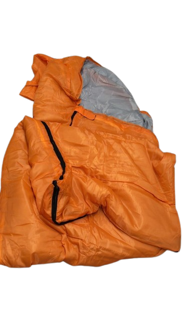 Sleeping Bag, Orange, Unknown Brand, 76" Long