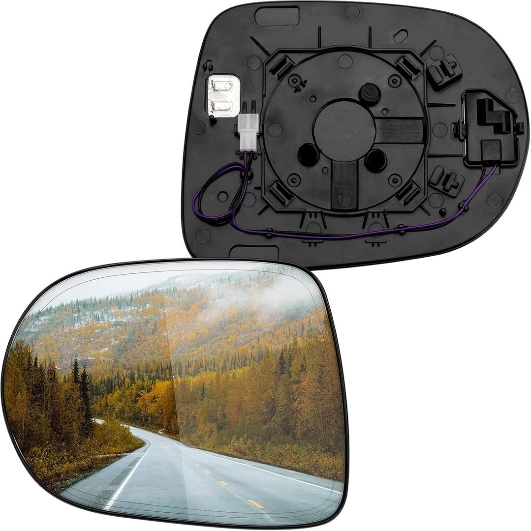 Driver Side Mirror Replacement for Lexus RX350 2010 2011 2012 2013 2014 2015, RX450h 2010-2015 - Left Side Mirror Glass, Rear View Mirrors Glass with Power Heated & Blind Spot