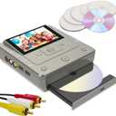 VHS to DVD Recorder, TV to USB Device or SD Card or HDD Recorder, Smart Phone WiFi to DVD/USB/SD/HDD Copy, WiFi APP Media RecorderComes with 10 Free DVD-R  (Medium Grey)