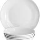 Gibson Home Great Essentials 5 Piece Fine Ceramic Serving Bowl and Pasta Bowl Set in White