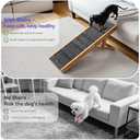 Pawaboo 2026 Upgraded Small Dog Ramp for Couch Foldable, 5 Ajustable Height