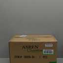 Aspen Creative 36006, Transitional Rectangular Hardback Shaped Spider Construction Lamp Shade in Flaxen, 8" + 16" wide (8" + 16") x (8" + 16") x 10"