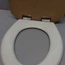 Mayfair Cassel Slow Close Toilet Seat, Easy Clean, Non Slip Premium Wood Seat, Easy Install, Made in USA, Round, Biscuit