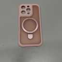 MOCCA Design for iPhone 16 Pro Case with Magnetic Invisible Stand [Full Camera Protection] [Compatible with Magsafe] Military Drop Shockproof Translucent Matte Phone Case Cover 6.3", Pink