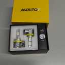 AUXITO 9005 H11 LED Bulbs Combo, 60,000LM Super Brighter, 1:1 Halogen Mini Size, 6500K White H9 H8 HB3 Driving Light Bulbs, Plug and Play,Pack of 4