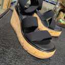 SM New York Triple Band Stretch Wedge (WW), Black,size 6,5