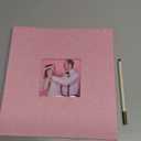 Artfeel Photo Album Self Adhesive Scrapbook Album for 3x5 4x6 5x7 8x10 Pictures,40 Pages Linen Cover with Display Window DIY Photo Book,Ideal Gifts for Family Travel Wedding Baby (Pink)