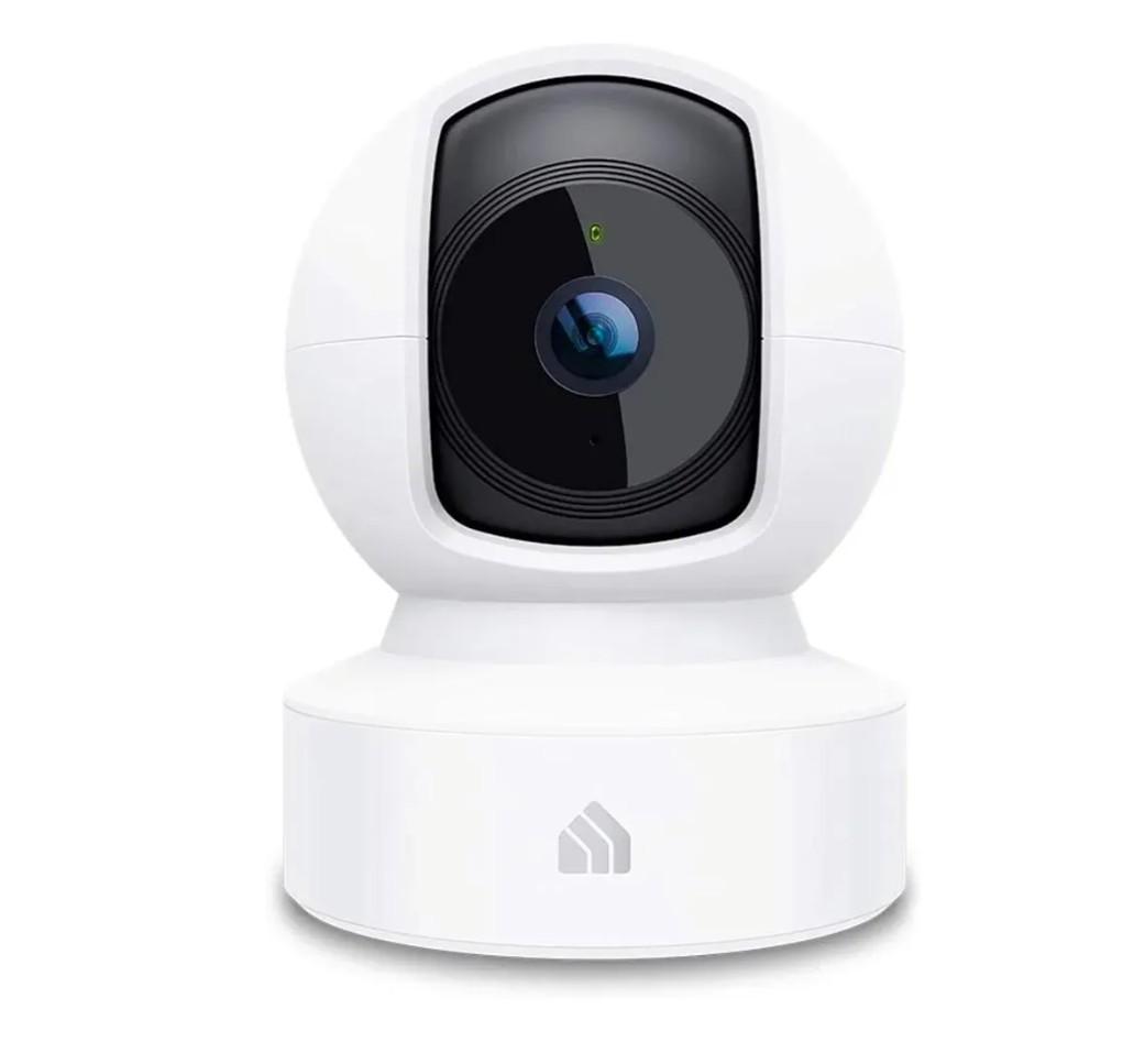 Kasa 1080p Indoor Pan/Tilt Wired Security Camera - Works as a Baby & Pet Monitor, Motion Detection & Tracking, 2-Way Audio, Night Vision, Subscription-Free Local Storage or Optional Cloud, EC70