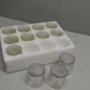 VOHO Clear Votive Candle Holders for Table Centerpiece, Glass Candle Holder Bulk Set of 12, Glass Votive Holder for Home Decor & Holiday Decor(2.1 x 2.6 Inch, Clear)