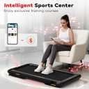 Walking Vibration Pad Treadmill with 750W,Folding Treadmill with 6% Adjustable Incline,Portable Walking Pad with LED Display&APP Control,Compact Treadmills with Handle Bar for Home