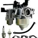 YAMAKATO Huayi P19 OEM GX160 Carburetor Kit for Honda GX120 GX200 16100-ZH8-W61 Carb for 5.5hp 6.5hp 168F Clones Engine with F6RTC Spark Plug