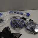 Snorkel Set Adults Snorkeling Gear Anti-Fog Panoramic View Swim Mask Dry Top Snorkel Kit with Carry Bag for Snorkeling Scuba Diving Swimming Travel