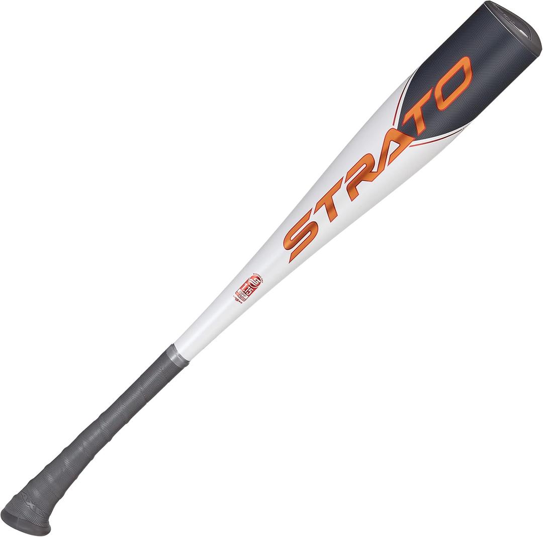 Axe Bat 2023 Strato (-10, 2-3/4") USSSA Baseball Bat, 1-Piece Alloy, Black/Grey/Orange