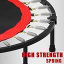 Kanchimi 40" 48" Folding Mini Fitness Indoor Exercise Workout Rebounder Trampoline with Handle, Max Load 330lbs