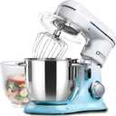 Kitchen in the box Stand Mixer, 4.5QT+5QT Two bowls Electric Food Mixer, 10 Speeds 3-IN-1 Kitchen Mixer for Daily Use with Egg Whisk,Dough Hook,Flat Beater 
