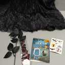 jiobabe Kids Royal Vampire Costume Girls 3-14 Years Halloween Costumes Dress with Teeth Necklace Accessories GR003XXL, Size 11-12