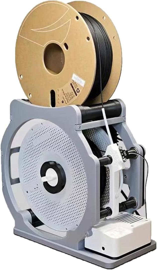 3D Printer Filament Respooler Electric Filament Spool Rewinder with Smart Start/Stop, Neatly Wrap PLA/ABS/TPU Filament, Anti-Tangle 3D Printing Accessories