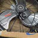 iLIVING 20 Inch Heavy Duty Floor & Wall Mount Fan - 5750 CFM High Velocity, 120-Watt, 3-Speed, Industrial Cooling for Garage, Workshop, Office, Home - UL Listed, Black
