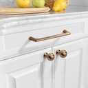 Asidrama 20 Pack 5 Inch(128mm) Champagne Bronze Cabinet Pulls Cabinet Handles Cupboard Handles Kitchen Cabinet Hardware for Cupboard Drawer Pulls