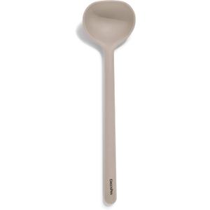 GreenPan Silicone Ladle, Soup Mixing Stirring Serving, Cooking Kitchen Utensil, Flexible Rubber Nonstick Cookware, Rigid Steel Core, Heat-Resistant, Anti-Slip Handle, BPA-Free, Dishwasher Safe, Taupe
