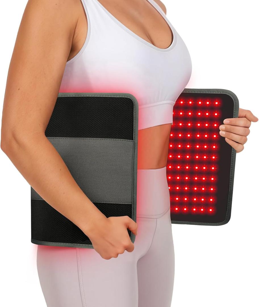 Comfytemp 24 x 12 Large Red Light Therapy Pad for Body, FSA HSA Eligible Near Infrared Light Therapy Wrap with Timer, Light Therapy Pad for Back Belly Shoulder Joint Muscle Pain Relief, 32W