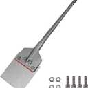 SDS-Max Shank 6 Inch Floor Scraper Chisel Bit - 6" Wide Blade Scraper 25" Long Alloy Steel Jack Hammer Drill Bit - Removal Tools for Tile Wallpaper Thinset Hardwood Adhesive Glue Linoleum