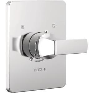 Delta Velum 14 Series Single-Function Valve Trim Kit, Chrome Handle Set for Shower Faucet System, Chrome T14037 (Valve Not Included)