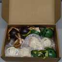 Jenaai 12 Sets 2 Inch Christmas Jingle Bells with Ribbon Green Brown Beige Large Metal Cutout Craft Bells Hanging Ornaments for Christmas Tree Xmas Decoration Crafts Party Favors Stocking Stuffer