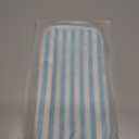 Kacctyen Clear Nylon Makeup Bag Preppy Cosmetic Bag Transparent Toiletry Pouch with Zipper Travel Skincare Toiletry Pouch Portable Cute Preppy Pencil Case for Girls Women School Stuff(Blue Stripe)