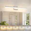 VOLISUN Modern Bathroom Vanity Light 31.5 inch, Rotatable, 28W Dimmable 5CCT Led Bathroom Light Fixture Over Mirror, Brushed Nickel Bar Vanity Light for Bathrooms Mirror Restroom-ETL Certificated