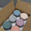 NETANY 6-pack 16 oz Overnight Oats Containers with Lids, Glass jars with Airtight Lids, Wide mouth Mason Salad jars, Glass Food Storage Containers for Snacks Yogurt Spice Sugar