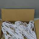 Kids Hangers - 100 Pack, 11.5 Inch White Baby & Toddler Hangers for Closet - Ideal for Baby Standard Use