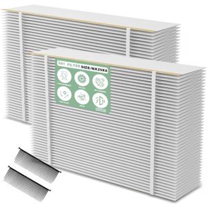 （2 Pack）501 Replacement Furnace Filter Compatible with AprilAire 5000 Whole-House Air Purifier - 16x25x6 MERV 15, Clean Air & Dust，incloud 2 Pleat Spacers