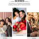 Hanging Moon Disco BallMirror Disco Ball Rotating Glass Mirror - with Attached String for Birthday Wedding,Party,Room,Home,Bar (20X16CM)