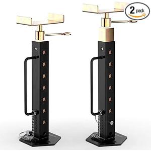 RV Slide Out Support Jacks, RV Slide Out Supports Stabilizer Jacks 2 Pcs Adjusted from 15'' to 35'', Heavy Duty Rust Resistant Steel for 5th Wheel 5000 lbs Capacity, Camper Supports Stabilizer Jacks