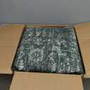 Washable Area Rug 6x9 Green Rugs for Living Room, Vintage Boho Large Rug for Bedroom Dining Room Office, Distressed Floral Print Carpet for Under Table, Soft Non Slip Low Pile Throw Carpet Indoor Mat