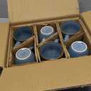 GBHOME Ceramic Coffee Mugs Set of 6, 12oz Stoneware Coffee Mugs Set For Dad Mom Women MEN, Light Weight Ceramic Coffee Cups for Latte/Tea/Beer/Hot Cocoa, Dishwasher & Microwave Safe (Space Blue)