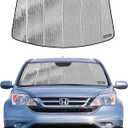 Pigenius Windshield Sunshade for 2007-2011 Honda CR-V, Reversible Silver/Black