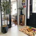 Mardi Gras Rug, Let The Good Times Roll Doormat, Washable Non-Slip Coir Door Mat for Home Kitchen Bathroom Indoor Front Door,Spring Home Party Decor, 17x30 Inch