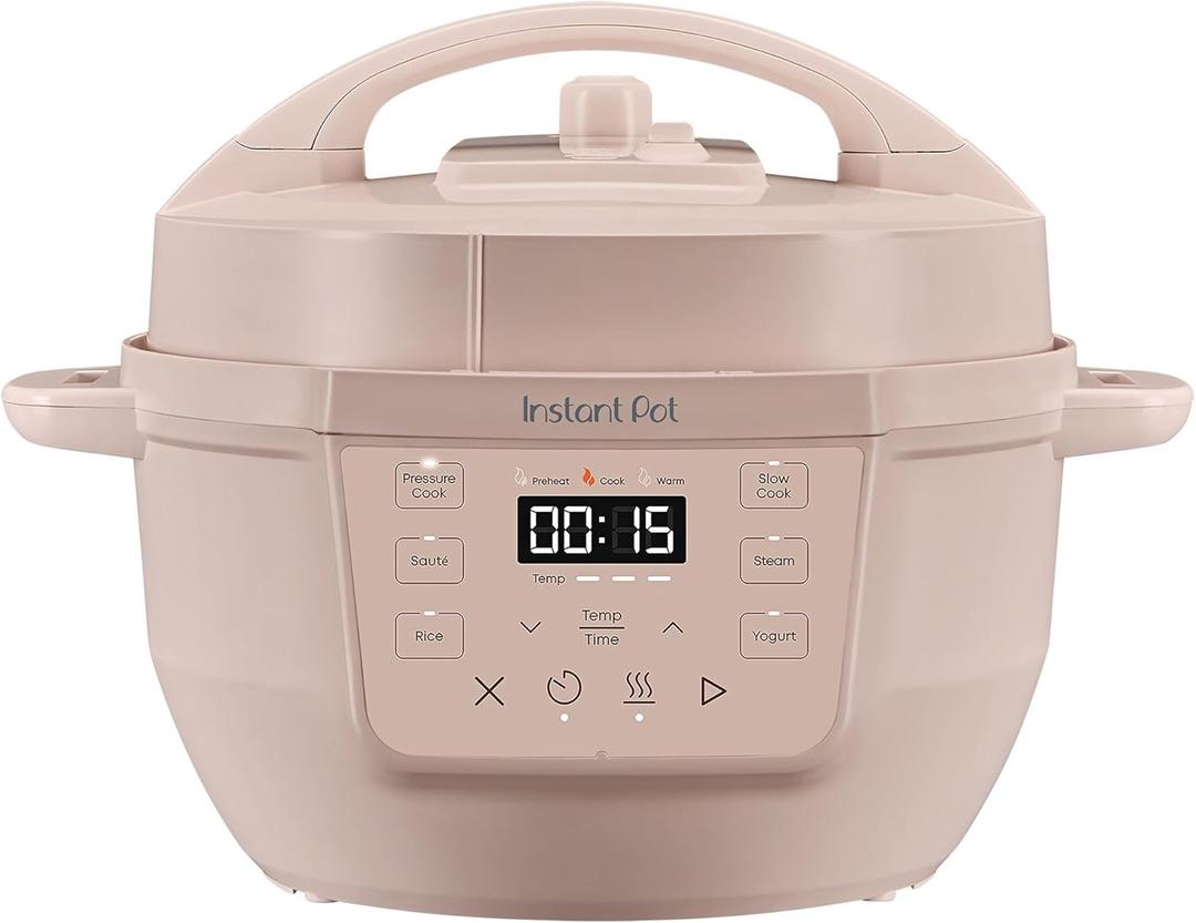 Instant Pot 4QT RIO Mini 7-in-1 Multi-Cooker, Pressure Cooker, Slow cook, Saut, Steam, Rice Maker, Yogurt, & Warmer, Rosewater, 4 Quarts