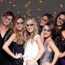 2 x JDD 3 Pack Whole Thug Life 8 Bits Pixelated Meme Party Sunglasses Mosaic Gamer Photo Props Glasses for Men Women, Black, Large