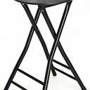 Folding Stool,24 Inch Foldable Portable Height Bar Stools Chair