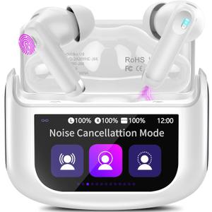 Thunelec U9 Wireless Earbuds Touch Screen White