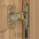 2 x Barn Door Locks, 90/180 Degree Right Angle Flip Gate Latch Fit for Bedroom, Garden, Cabinet - Sturdy and Secure Sliding Barn Door Lock (Bronze-1 Pc)