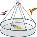 24 Inch Large Bird Seed Catcher Tray for Hanging Bird Feeder Platform, Birds Feeder Trays with Adjustable Hanging Hoop for Outdoor Garden Lawn