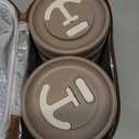 Dandat 4 Pcs Insulated Bento Box Portable Stainless Steel Food Container Round Stackable Leakproof Thermal Food Container for Adult Men Women with Insulated Bag, 74 oz(Khaki)