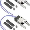 2Pack WB17X5113 Element Receptacle and Wire Kit Fit for GE Electric Ranges Parts, Electric Stove Burners Replacement, Replace AP2021559 PS232646