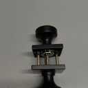 Black Interior Door Knobs for Bathroom & Bedroom, Pismo Doorknob Turn Lock with Square Rosette, Heavy Duty Privacy Door Knob with Lock